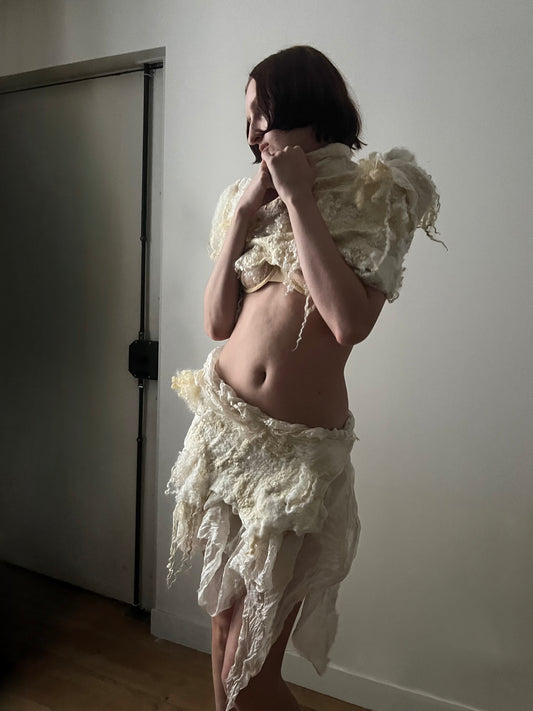 Wool Wrap Skirt/Belt